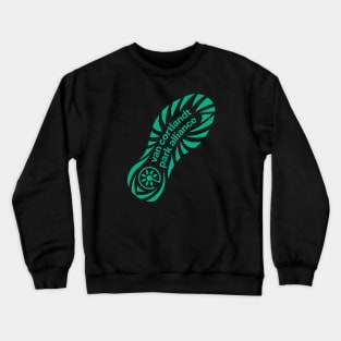 Shoeprint- Green Crewneck Sweatshirt